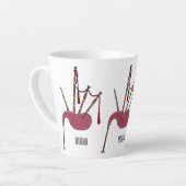 Tasse Latte Illustration de pipes (Angle gauche)