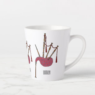 Tasse Latte Illustration de pipes