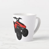 Tasse Latte Illustration de Quad bike atv (Angle droit)