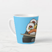 Tasse Latte Illustration de sushi (Angle gauche)
