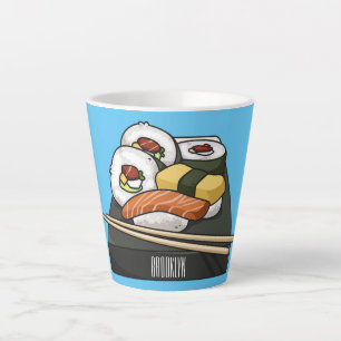 Tasse Latte Illustration de sushi
