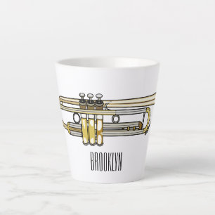 Tasse Latte Illustration de trompette