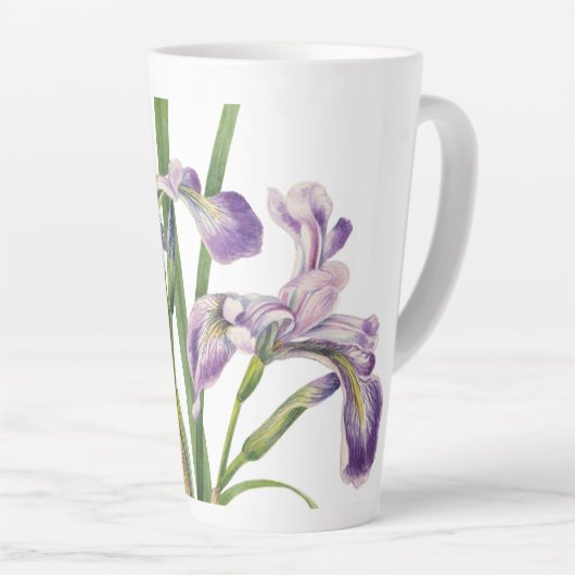 TASSE LATTE ILLUSTRATION DES FLEURS D'IRLANDE (Angle droit)