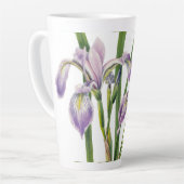 TASSE LATTE ILLUSTRATION DES FLEURS D'IRLANDE (Angle gauche)