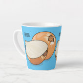 Tasse Latte Illustration d'oignon (Angle gauche)