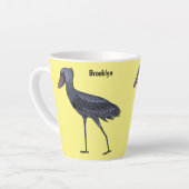 Tasse Latte Illustration d'oiseau de cordonnier (Angle gauche)