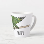 Tasse Latte Illustration du caméléon de Jackson (Angle droit)