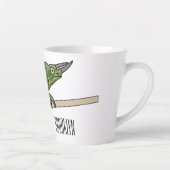 Tasse Latte Illustration du caméléon de Jackson (Droite)