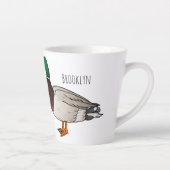 Tasse Latte Illustration du canard de Majard (Droite)