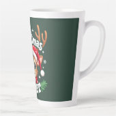 Tasse Latte Illustration du cerf de Noël mignon (Droite)