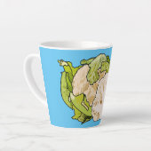 Tasse Latte Illustration du chou-fleur (Angle gauche)