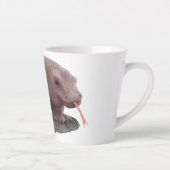 Tasse Latte Illustration du dragon de Komodo (Droite)