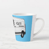 Tasse Latte Illustration du fourgon de livraison (Droite)