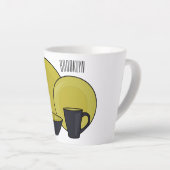 Tasse Latte Illustration du jeu de produits de table (Angle droit)