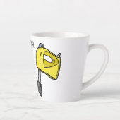 Tasse Latte Illustration du mixer (Droite)