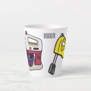 Tasse Latte Illustration du mixer