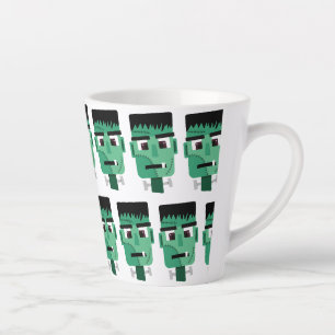 Tasse Latte Illustration du monstre de Frankenstein