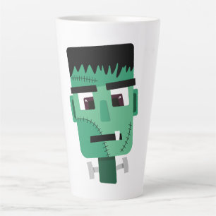 Tasse Latte Illustration du monstre de Frankenstein