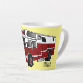 Tasse Latte Illustration du moteur à incendie (Angle droit)