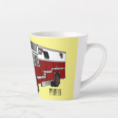 Tasse Latte Illustration du moteur à incendie (Droite)