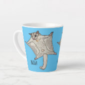 Tasse Latte Illustration du planeur à sucre (Angle gauche)