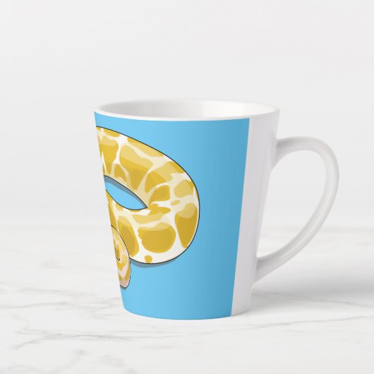 Tasse Latte Illustration du serpent python birman (Droite)
