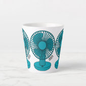 Tasse Latte Illustration du ventilateur (Devant)