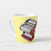 Tasse Latte Illustration d'un fabricant de pâtes alimentaires (Angle gauche)