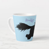 Tasse Latte Illustration d'un poney de Shetland mignon (Angle gauche)