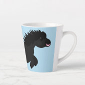 Tasse Latte Illustration d'un poney de Shetland mignon (Droite)