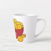 Tasse Latte Illustration d'une puce de pomme de terre (Droite)