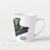 Tasse Latte Illustration Jet ski (Droite)