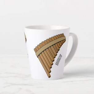 Tasse Latte Illustration Pan flûte / panpipes