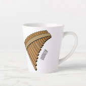 Tasse Latte Illustration Pan flûte / panpipes (Droite)