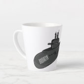 Tasse Latte Illustration sous-marine (Angle gauche)
