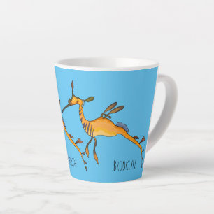 Tasse Latte Illustration Weedy seadragon