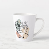 Tasse Latte Illustrations esthétiques, Café de fille (Droite)