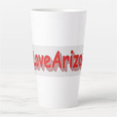 Tasse Latte "#iLoveArizona " Joli design. Acheter maintenant (Devant)