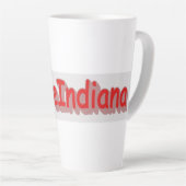 Tasse Latte "#iLoveIndiana " Conception sympa. Acheter mainten (Angle droit)