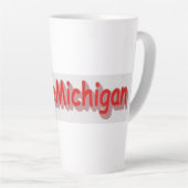 Tasse Latte "#iLoveMichigan " Conception sympa. Commandez dès  (Angle droit)