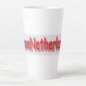 Tasse Latte "#iLoveNetherlands" Joli design. Commandez dès mai (Devant)