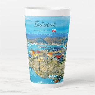Tasse Latte Ilulissat, Groenland - Grande ville des icebergs