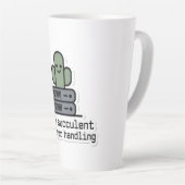 Tasse Latte I'm a Succulent at Error Handling Sticker - (Angle droit)