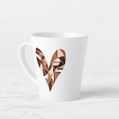 Tasse Latte Image cardiaque (Angle gauche)