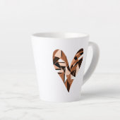 Tasse Latte Image cardiaque (Angle droit)