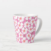 Tasse Latte Imaginaire blanc et rose (Angle droit)