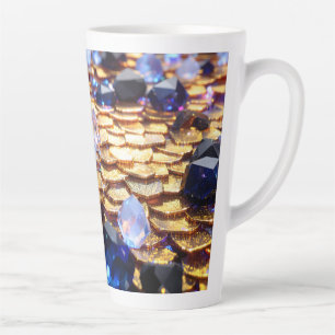 Tasse Latte Imaginaire de luxe Gemstone Abstrait