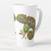 Tasse Latte Imaginaire psychédélique de Chameleon (Angle droit)