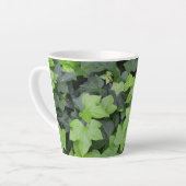 Tasse Latte Impression botanique verte Ivy (Angle gauche)