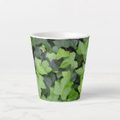 Tasse Latte Impression botanique verte Ivy (Devant)